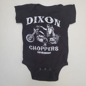 **$5 Add On** Black Dixon Choppers Baby Onesie